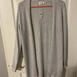 Light Gray Cardigan Sweater from GAP