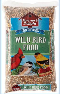 Wagner's 53002 Farmer's Delight - Alimento para pájaros silvestres con sabor a cereza, bolsa de 10 libras