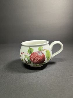 Portmeirion Pomona coffee tea footed cup Hoary Morning Apple
