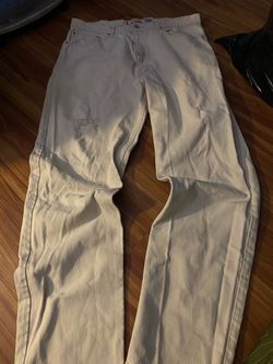 Levi's White Distressed Denim Jeans