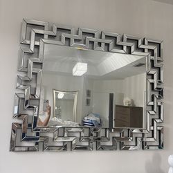 Z Gallerie Santorini Greek Key Wall Mirror – Glam Statement Piece
