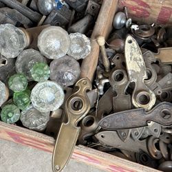 Vintage Antique Glass Knobs & Accessories 