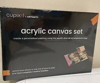 Cupixel Acrylic Canvas Painting Set – Art Kit with Phone Stand & Paints