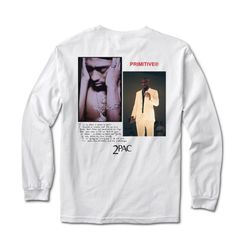 NEW PRIMITIVE x TUPAC LONG SLEEVE “2pac White” SzM
