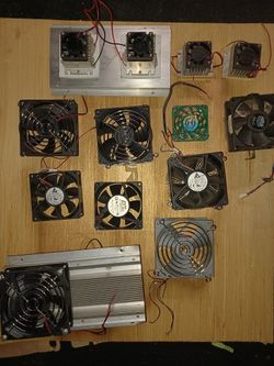 Computer Fans And  Some Heat Sinks