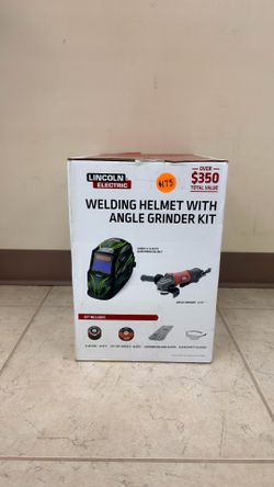 LINCOLN ELECTRIC WELDING HELMET WITH ANGLE GRINDER KIT