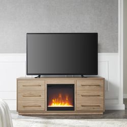 Montwood TV Stand for TVs up to 65" with Fireplace Included
