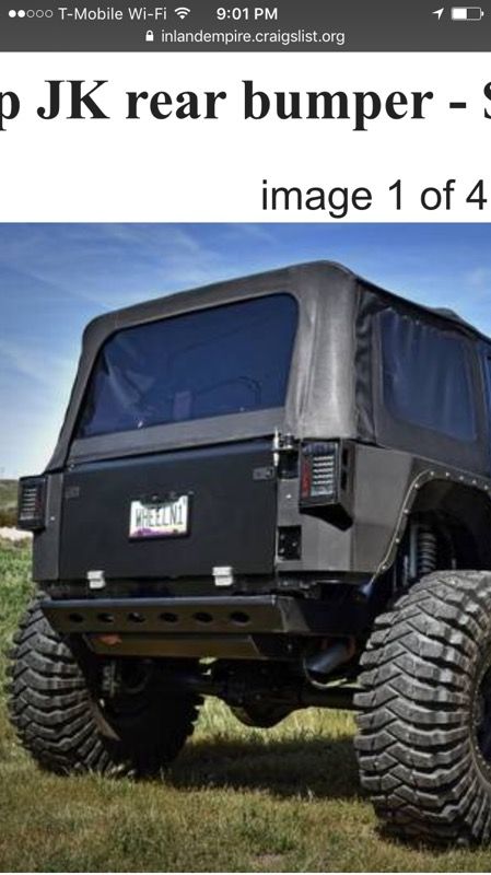 Jeep poison spyder bfh rear bumper