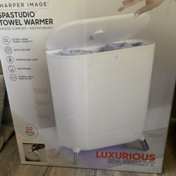 Sharper Image - SpaStudio Towel Warmer, Heated Comfort + Aromatherapy 
