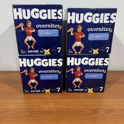 Huggies Overnites Nighttime Diapers, Size 7