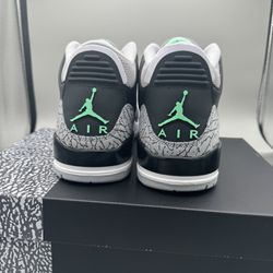 Nike Air Jordan Green Glow 3s (Size 9) 