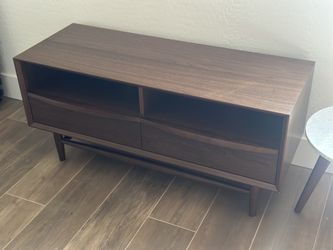 Article Lenia 42" Low Media Unit – Walnut TV Stand