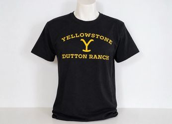 Yellowstone Dutton Ranch T Shirt Mens Medium NWT Brisco Brands Black Tee