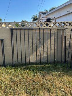 Iron Window heavy 74 long 50 w with tall