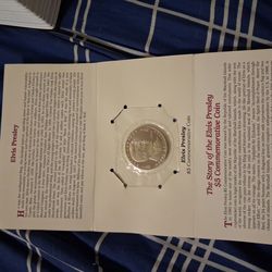 Elvis Presley 5 dollar commemorative and half dollar 35th anniversary