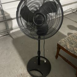 Black Stand Up Fan