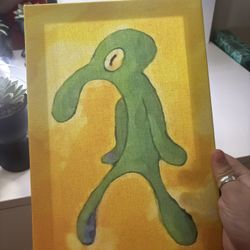 Squidward Painting 