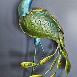 Solar Peacock Stake/ Statue 