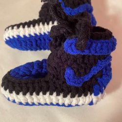 Nike Crochet Baby Booties