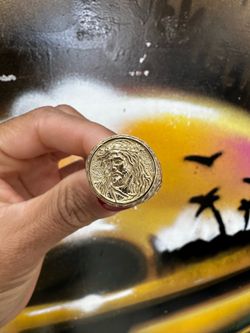 10k CZ Jesus Ring