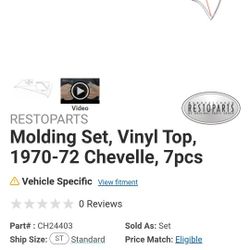 72 Chevelle Vinyl Top Trim
