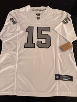 Raiders Fernando Mendoza 15 White Jersey