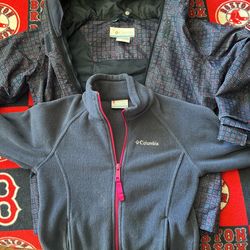 Girls Columbia Jacket And Fleece Size Small 8