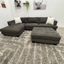 Gray Sectional Couch - Free Delivery 