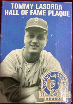 2009 Tommy Lasorda Dodgers HOF Plaque Promo