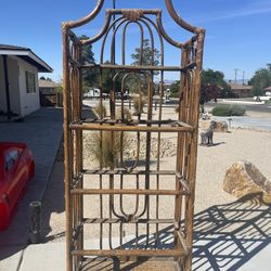 Vintage Wicker Shelf 