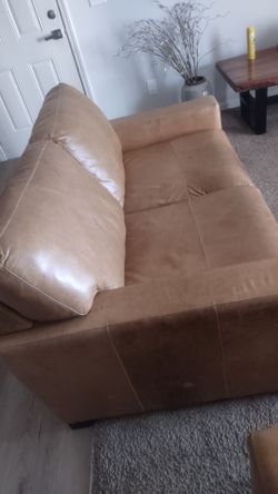 Caramel leather