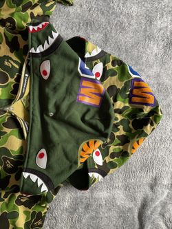 bape big abc camo shark wide full zip double hoodie