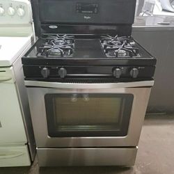 Whirlpool SS Gas Stove Good Working Condition And Clean