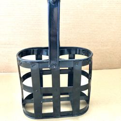 Wine Carrier. Metal. Holds 2 bottles.