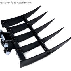 Mini Excavator Attachment “Rake”