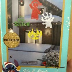 Lilo And Stitch Led Whirl A Motion, For Christmas And Holiday Multicolor