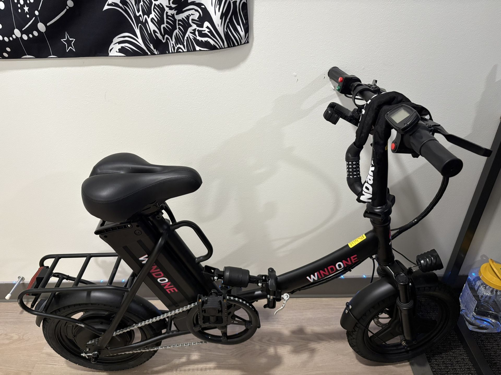 Windone 500W E-Bike Adults 22MPH 50Mi PAS 48V/13Ah Removable Battery 16"Fat Tire