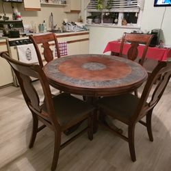 Round Kitchen Dining Table With 4 Chairs