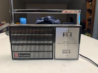 Vintage Juliette FU-1230 AM/FM Solid State Portable Radio AC/DC Japan Works