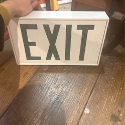 Metal Exit Sign