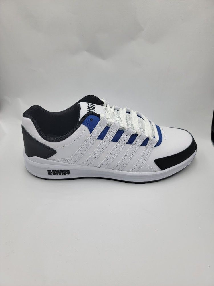 New K Swiss Mens Vista Trainers Leather Tennis Sneakers