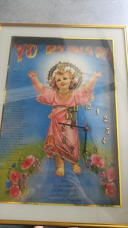 Niño Jesus clock frame
