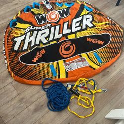 WOW Sport Thriller Towable Tube 3 Person Full Kit