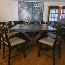 8 Chair Hightop Dining SET 