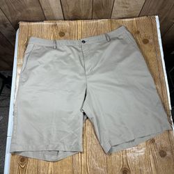 Adidas Climalite Golf Shorts Mens 40 Khaki Performance Lightweight Casual Golf