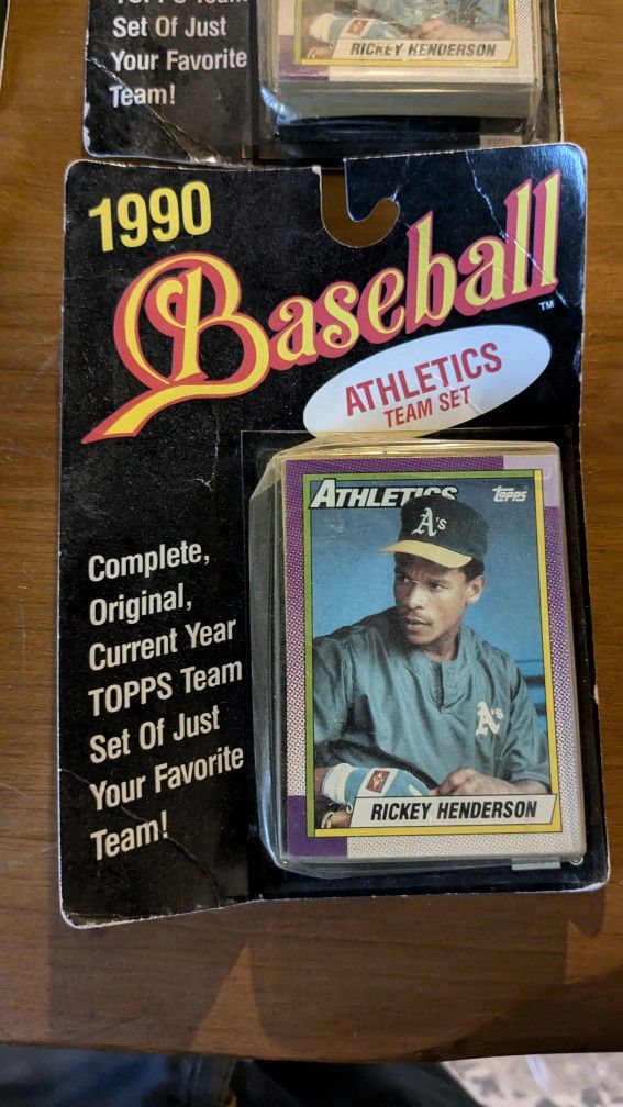 For Sale: 8 Sealed 1990 Topps Baseball Oakland