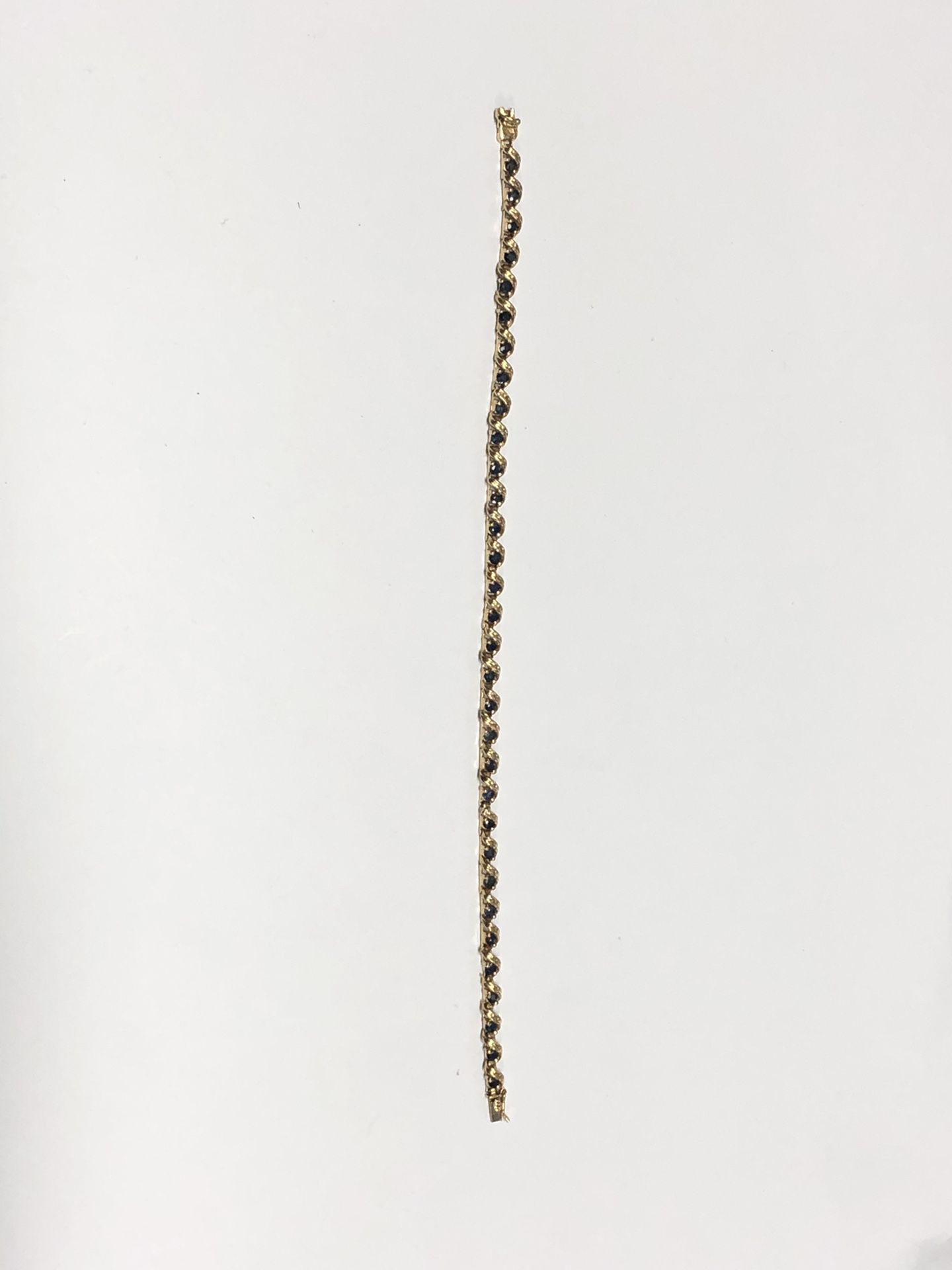 14k Gold Black Stone Bracelet 6.4 Grams GS