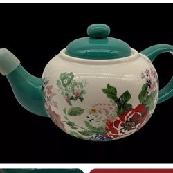 The Pioneer Woman Country Garden Teapot Flea Market 45 oz. Ceramic Collectible