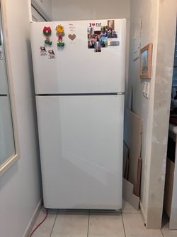 Frigidaire white fridge