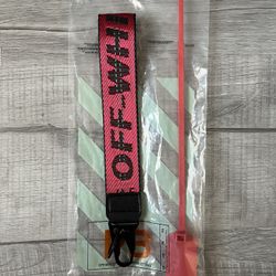 Off White Keychain Red 